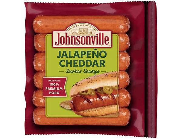 Jalapeno and cheddar smoked sausage - food facts