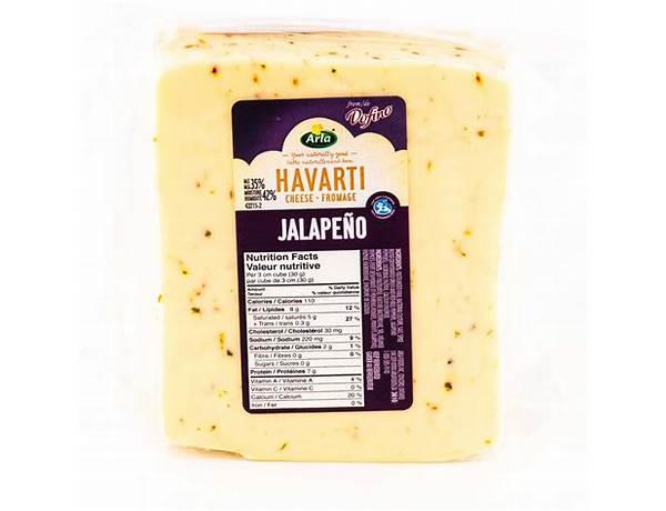 Jalapeno havarti cheese food facts