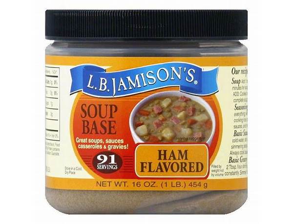 Jamisons regular soup base nutrition facts