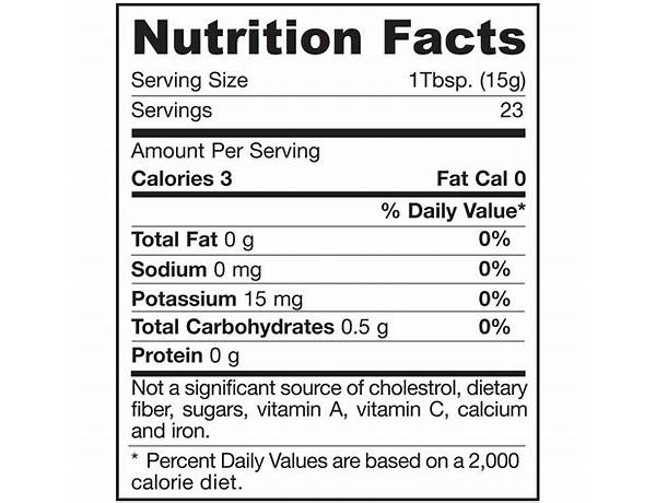 Jasper cider nutrition facts