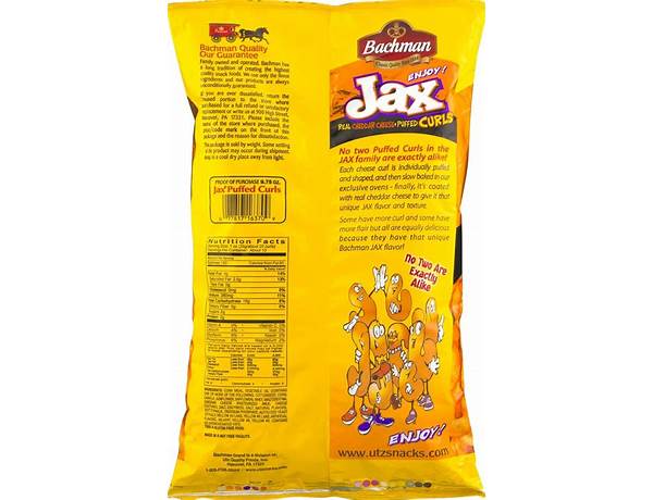 Jax cheese doodles nutrition facts