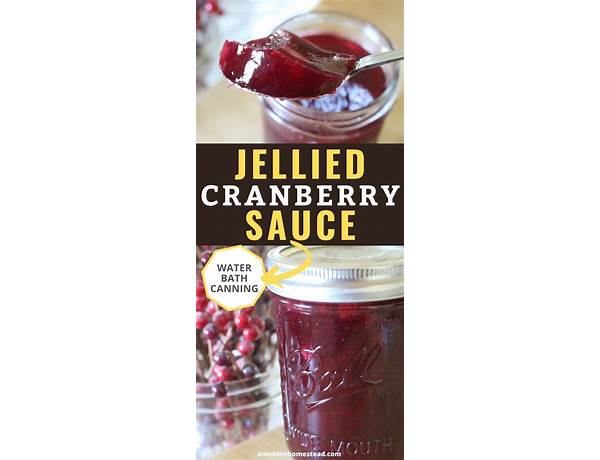 Jellied cranberry sauce food facts