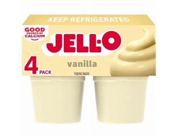 Jello o pudding cups food facts