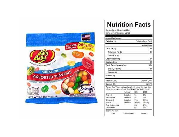 Jelly belly jelly beans nutrition facts