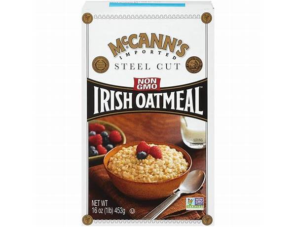 John mccann's, steel cut irish oatmeal food facts
