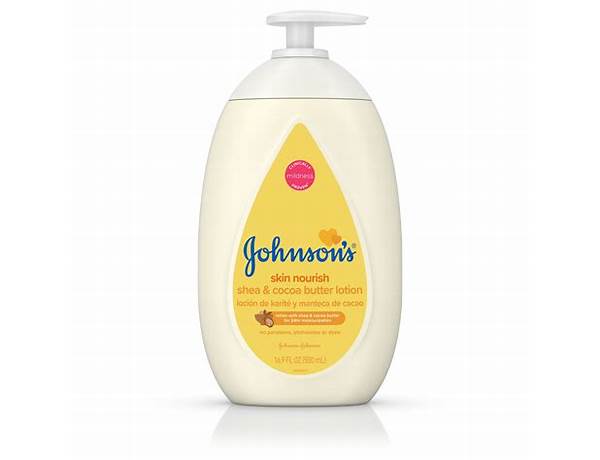 Johnson’s baby lotion - food facts