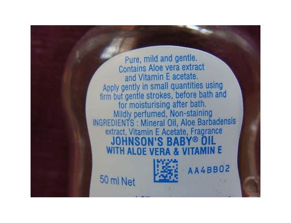Johnson’s baby oil ingredients