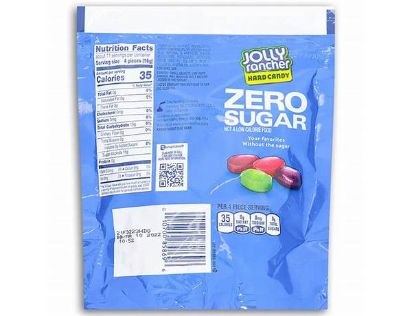 Jolly ranchers hard candy zero sugar nutrition facts