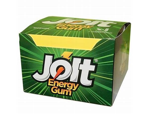 Jolt energy gum food facts