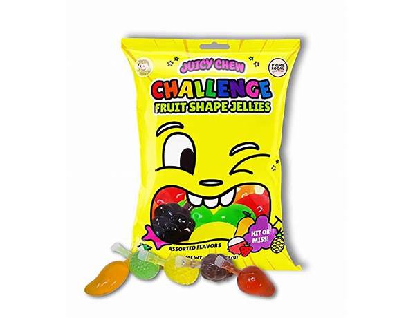 Juicychew challenge fruit shaped jellies food facts