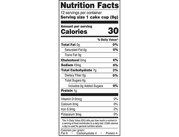 Jumbo cups nutrition facts