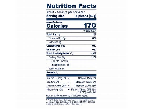 Jumbo shells nutrition facts