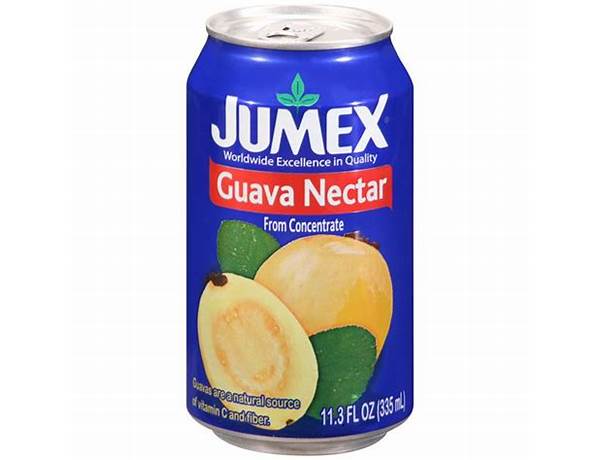 Jumex, guava nectar ingredients