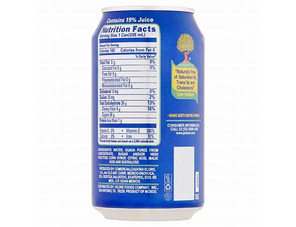 Jumex nutrition facts