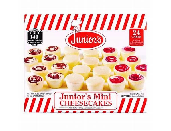 Junior's mini cheesecakes food facts