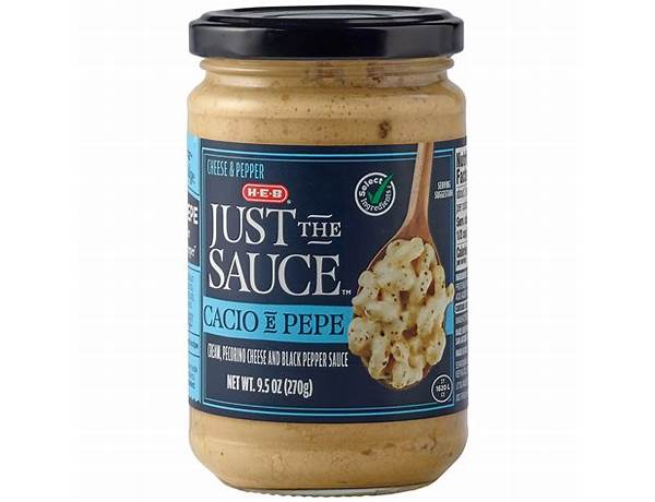 Just a sauce cacio pepe nutrition facts