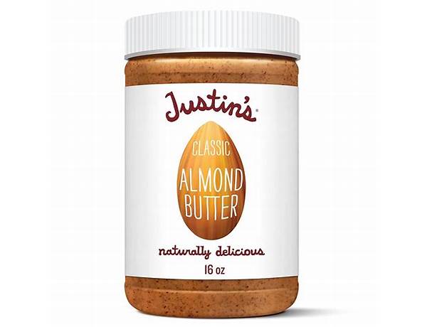 Justins honey almond butter no stir glutenfree food facts