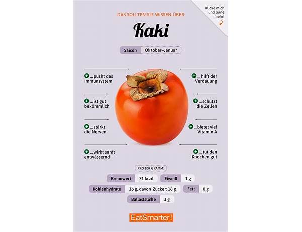 Kaki food facts