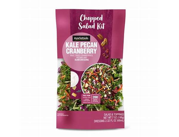 Kale pecan cranberry chopped salad kit, kale pecan cranberry nutrition facts