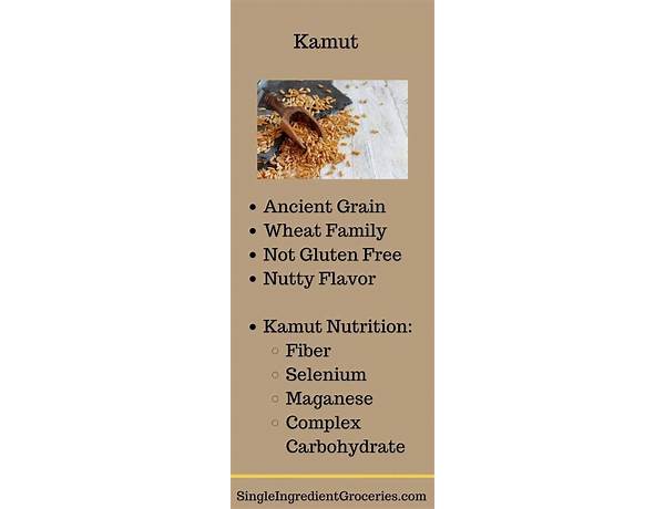 Kamut ingredients