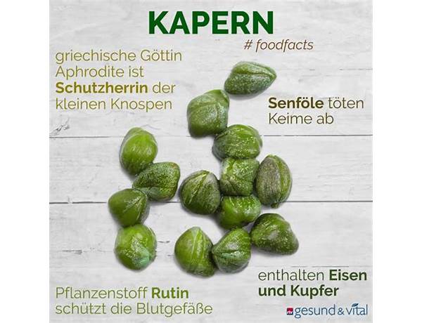 Kapern food facts