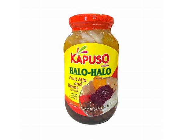 Kapuso halo-halo fruit mix and beans in syrup food facts