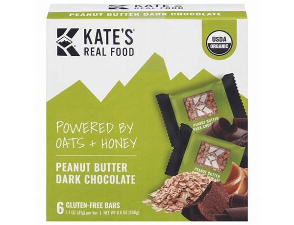 Kate's real food pb dark chocolate food facts