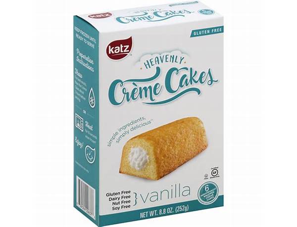 Katz heavenly creme cakes food facts