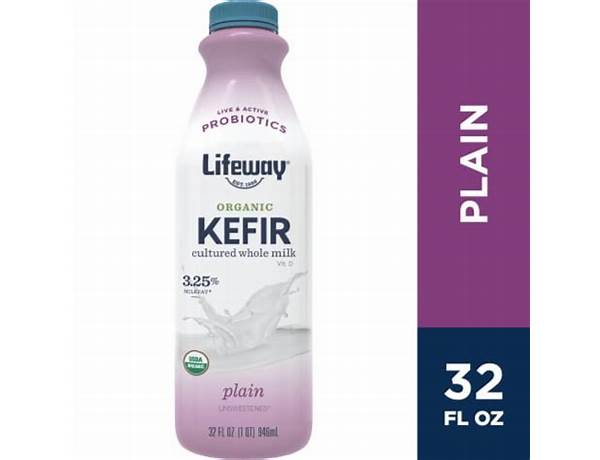 Kefir % plain organic unsweetened ingredients