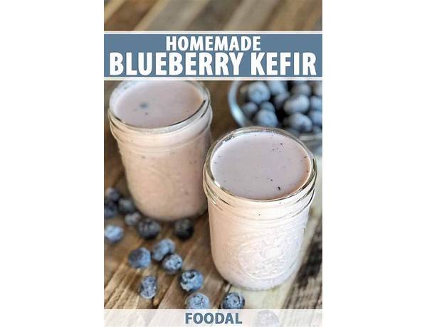 Kefir blueberry ingredients