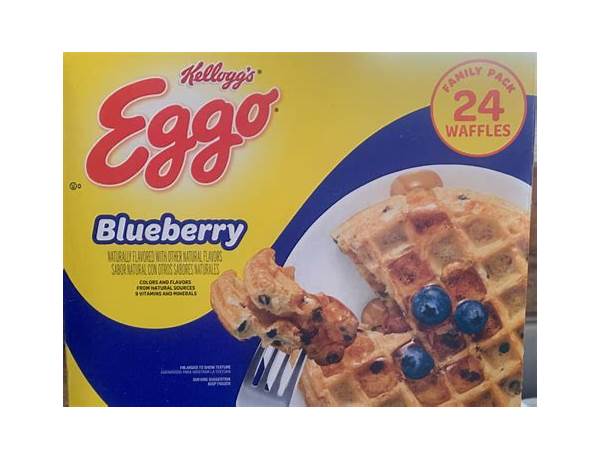 Kellog's eggo blueberry waffles food facts