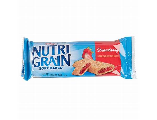 Kellogg's nutri-grain cereal bars strawberry 1.3oz ingredients