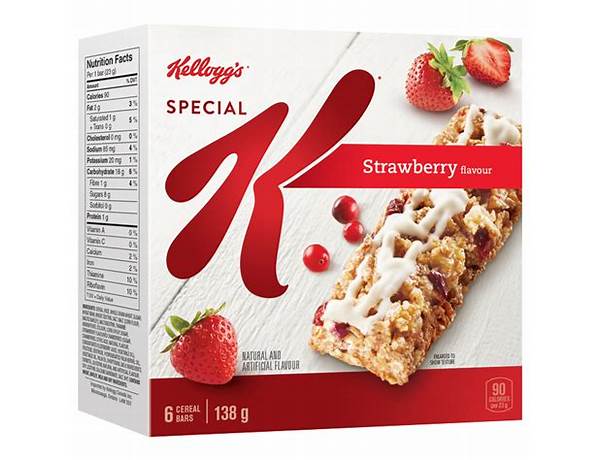 Kellogg's special k cereal bars strawberry .88oz nutrition facts