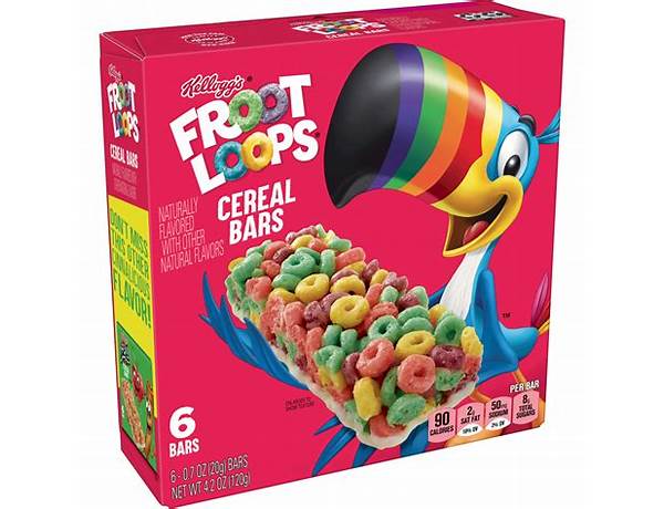 Kellogs froot loops box food facts