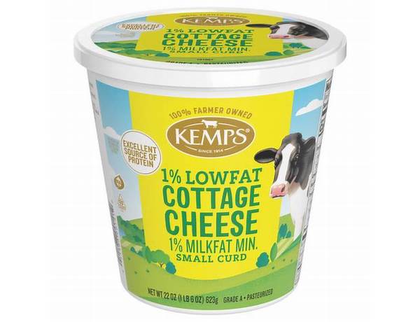 Kemps, 1% low fat cottage cheese food facts