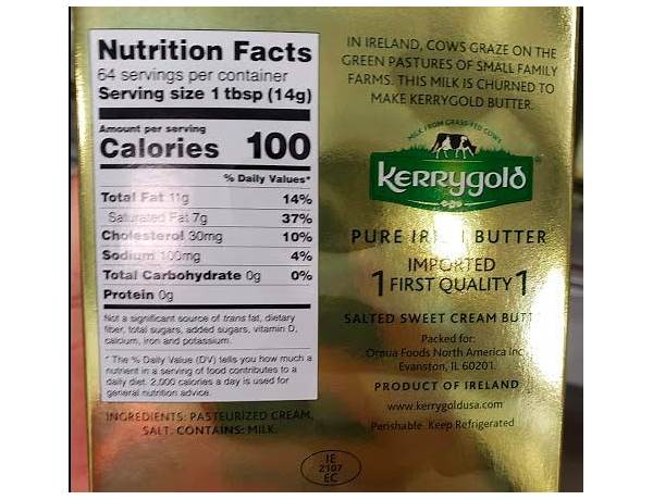 Kerrygold food facts