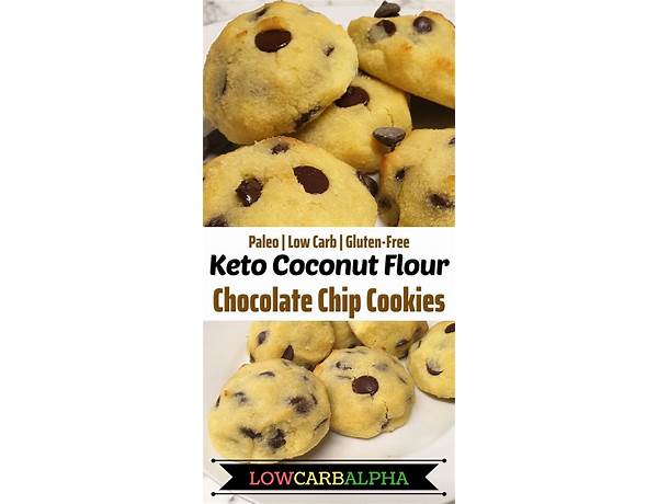 Keto bites, coconut chocolate chip ingredients