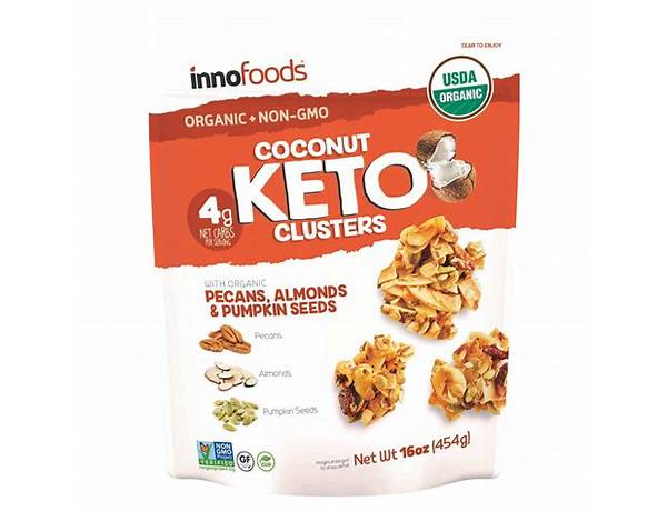 Keto coconut clusters food facts