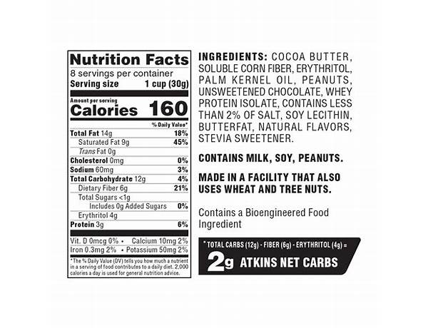 Keto peanut butter cups nutrition facts