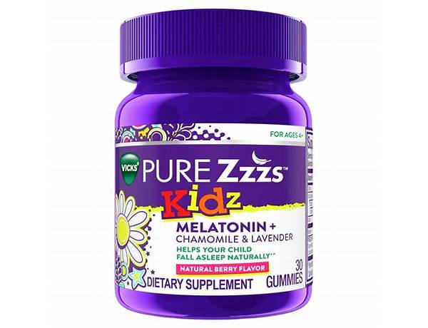 Kids melatonin nutrition facts