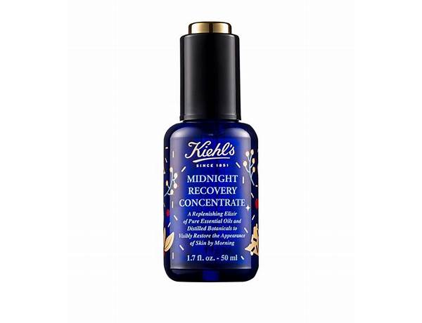 Kiehl's midnight recovery concentrate food facts