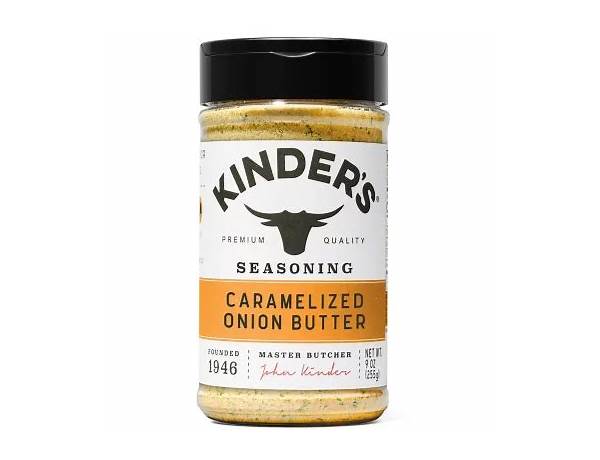 Kinder’s caramelized onion butter seasoning food facts