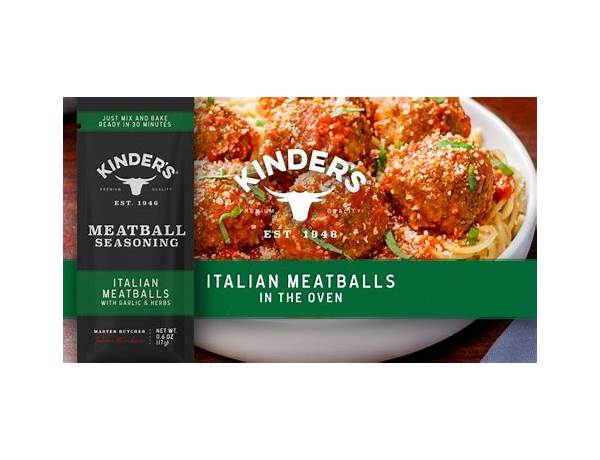 Kinders meatball seasoning food facts