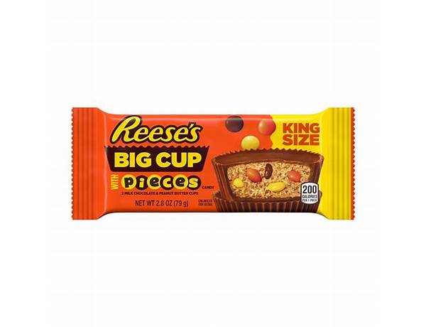 King size reese's big cup with pieces candy food facts