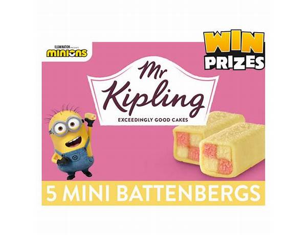 Kipling mini battenbergs x5 food facts