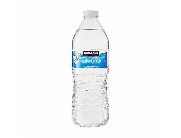 Kirkland purified water nutrition facts
