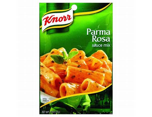 Knorr, sauce mix, parma rosa food facts