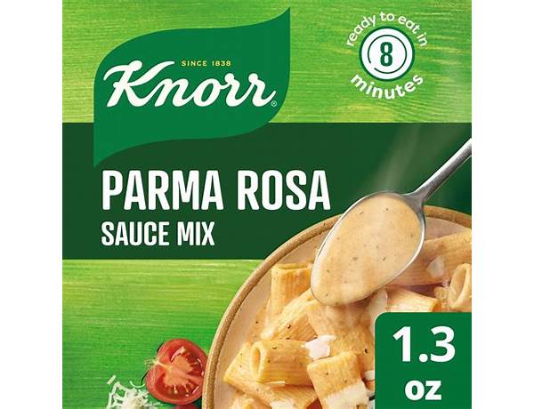 Knorr, sauce mix, parma rosa ingredients