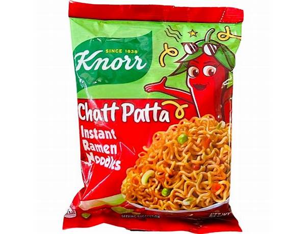 Knorr chatt patta instant noodles food facts