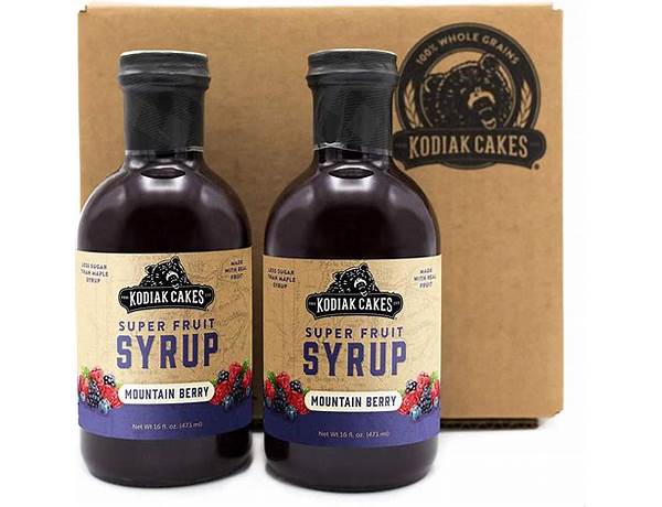 Kodiak cakes super fruit syrup food facts